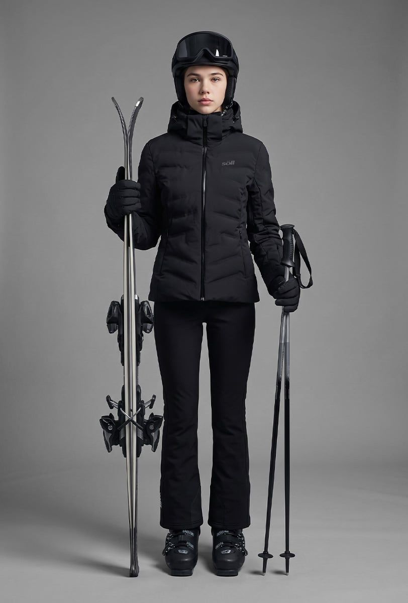 Chaqueta de esquí niña Söll ABSOLUTE Black - 1