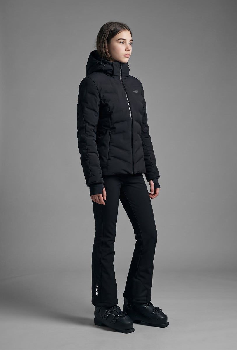 Chaqueta de esquí niña Söll ABSOLUTE Black – vista lateral - 2