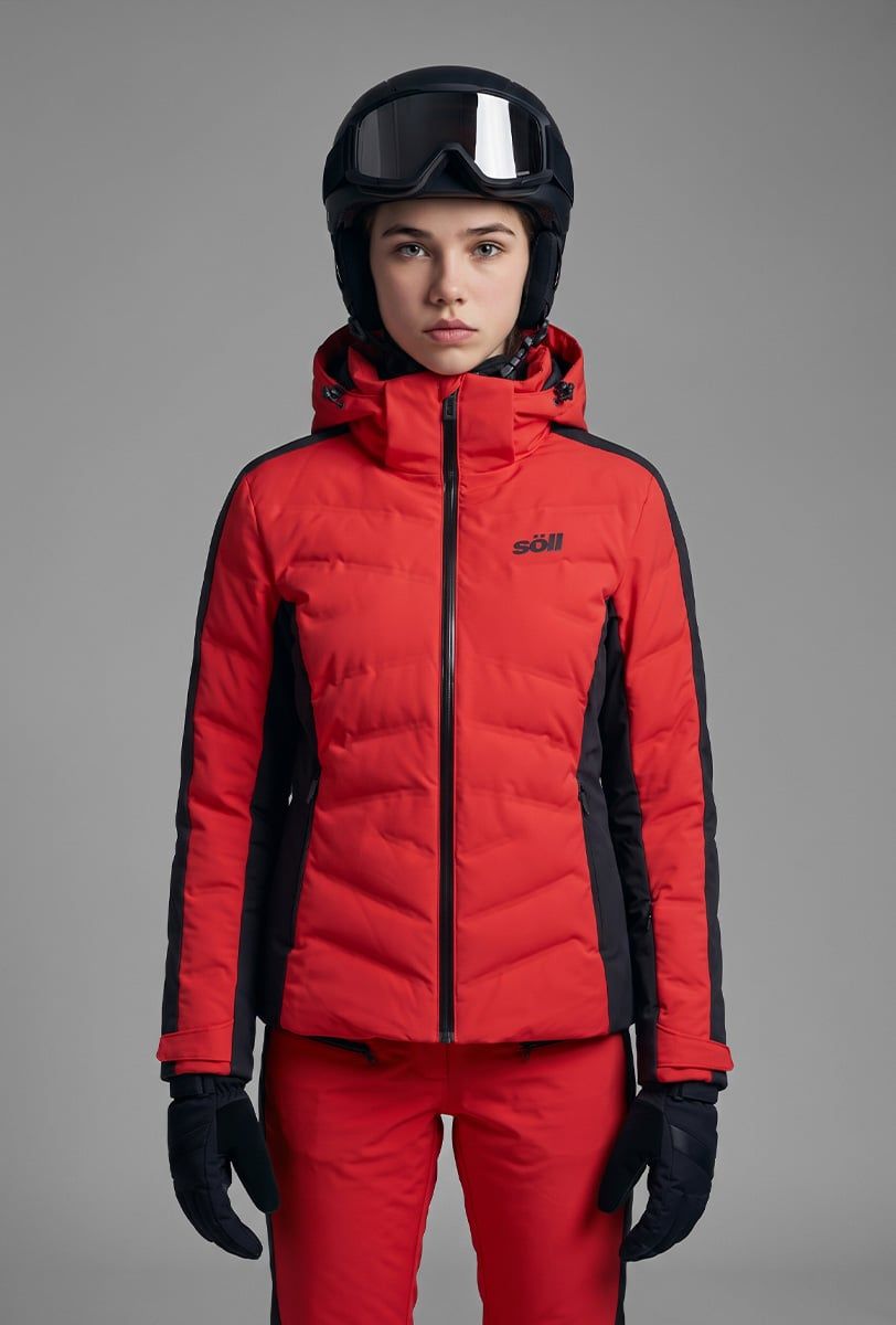 Chaqueta de esquí niña Söll ABSOLUTE Red - 1