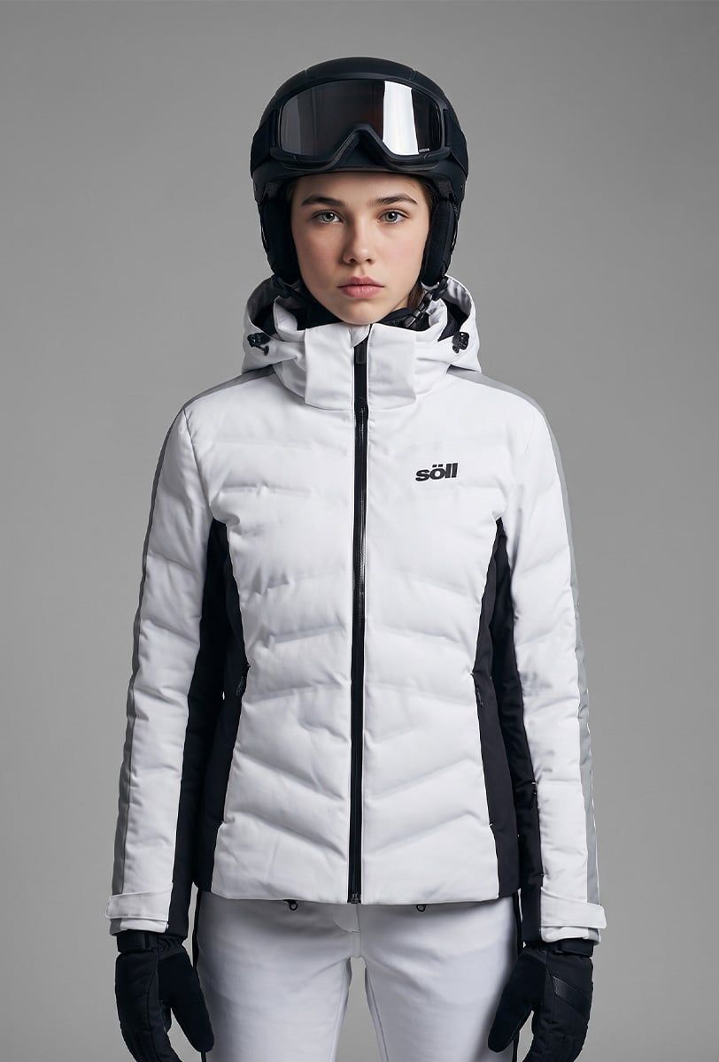 Chaqueta de esquí niña Söll ABSOLUTE White – vista frontal - 2