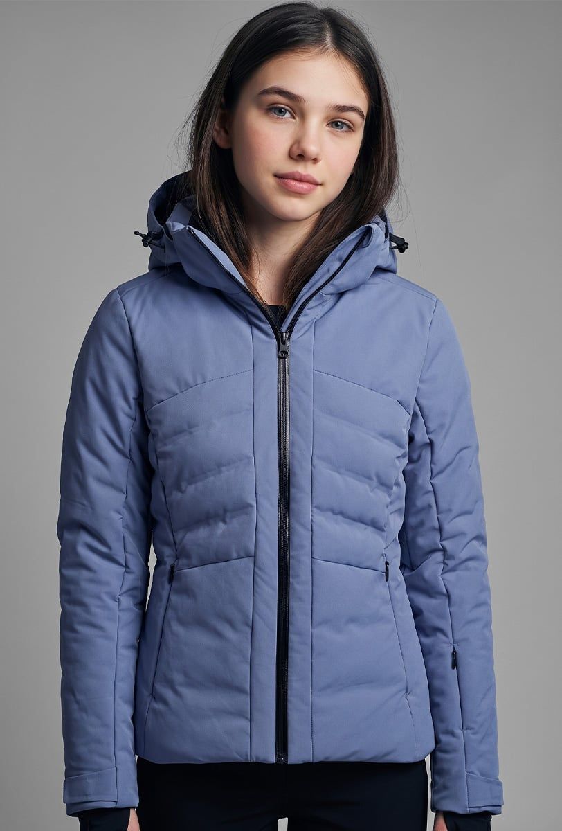 Chaqueta de esquí niña Söll MATRIX Moonlight Blue – primer plano - 3