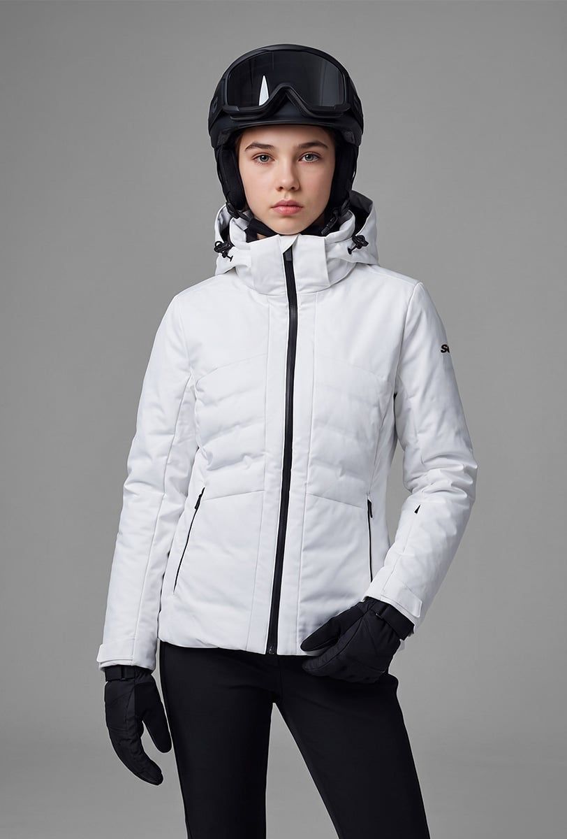 Chaqueta de esquí niña Söll MATRIX White – vista frontal - 5