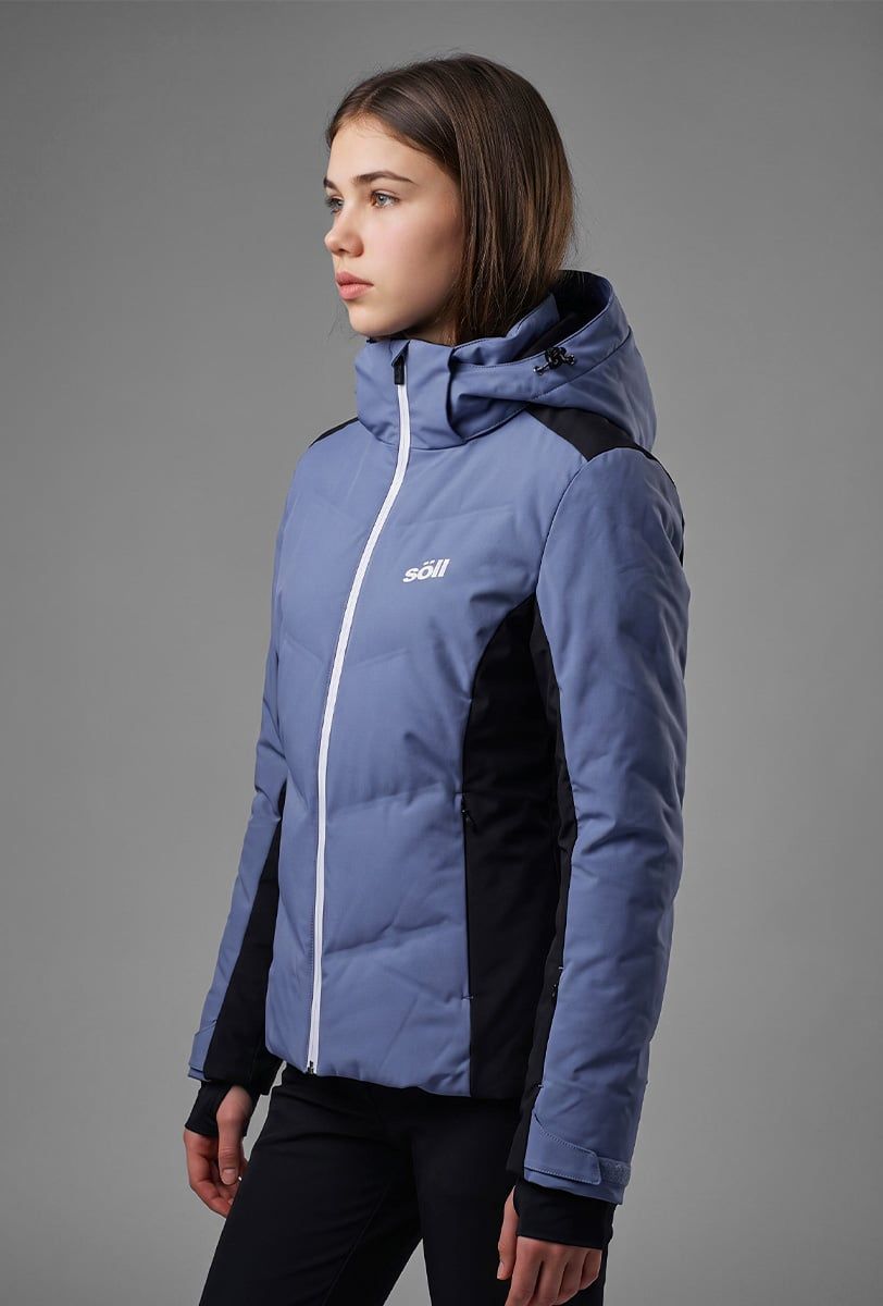 Chaqueta de esquí niña Söll MOTION Moonlight Blue – vista lateral - 2