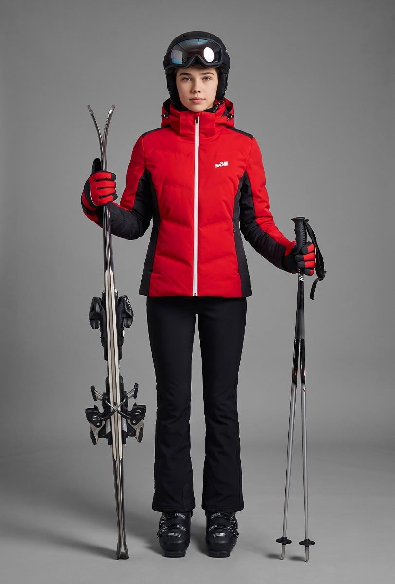 Chaqueta de esquí niña Söll MOTION Red - 1
