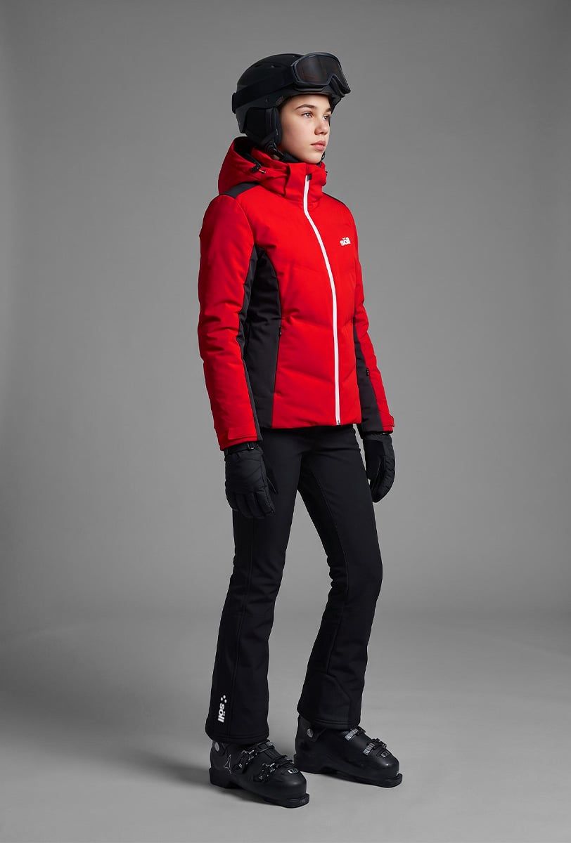 Chaqueta de esquí niña Söll MOTION Red – vista frontal - 3