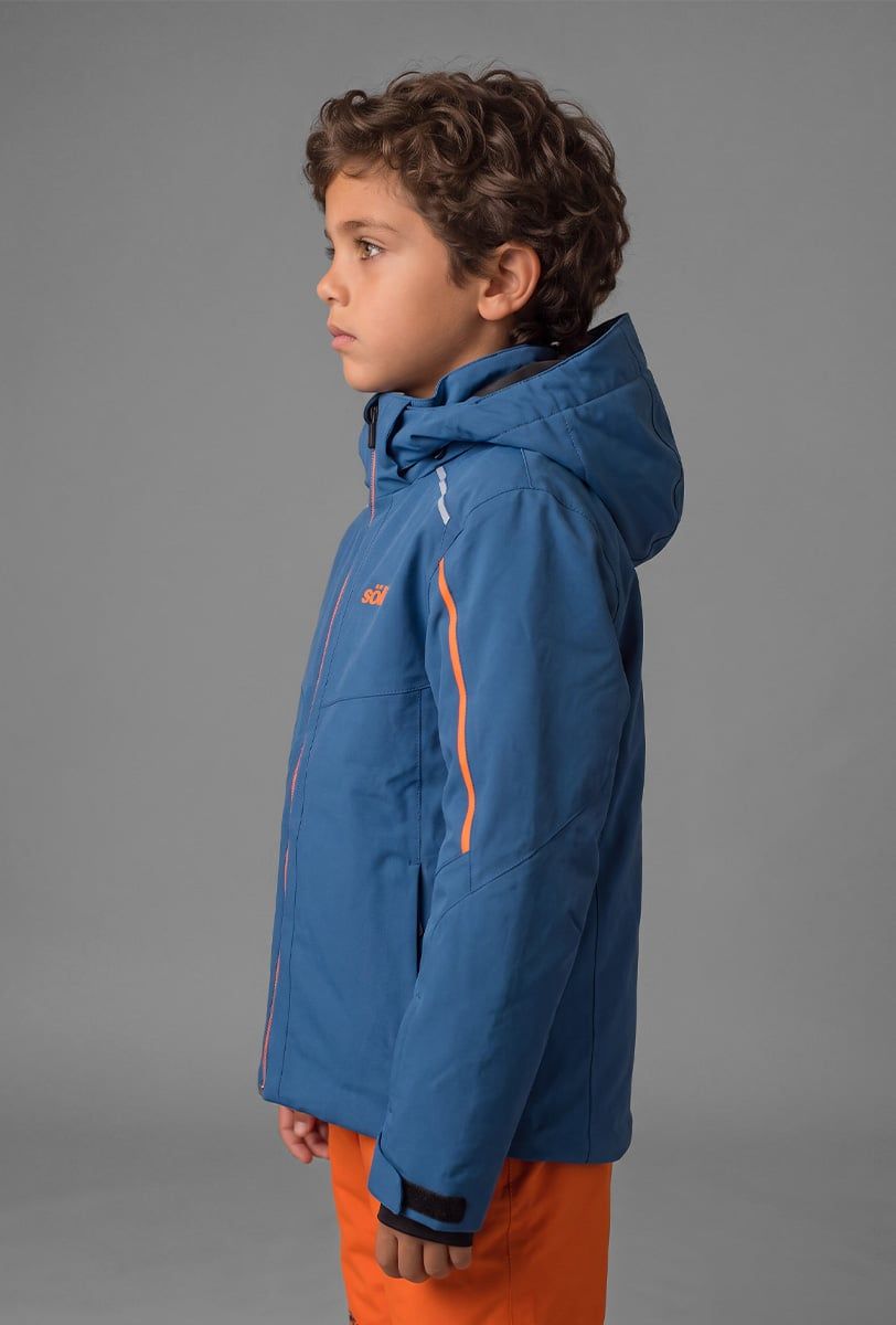 Chaqueta de esquí infantil Söll RASCH Petrol – vista lateral - 3