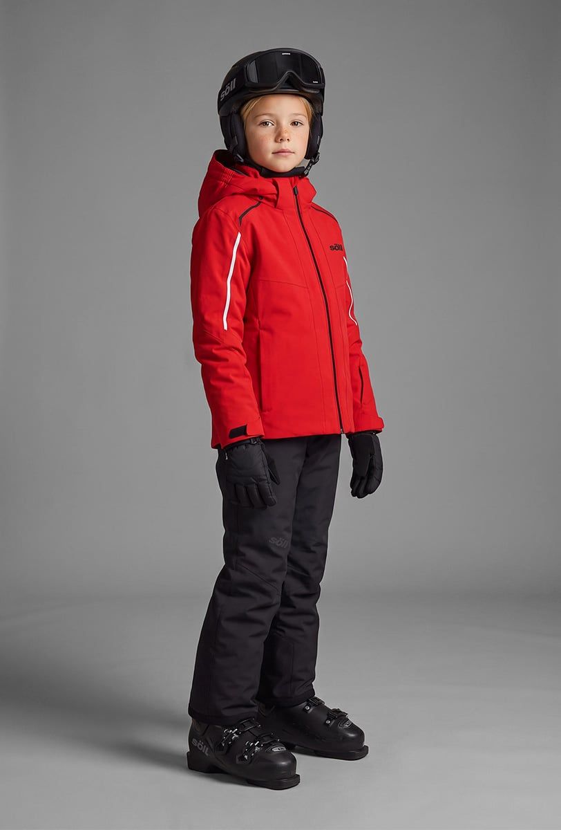 Chaqueta de esquí infantil Söll RASCH Red – vista frontal - 3