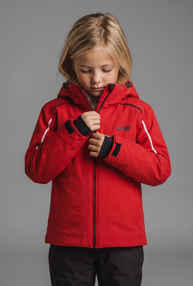 Chaqueta de esquí infantil Söll RASCH Red – primer plano - 5