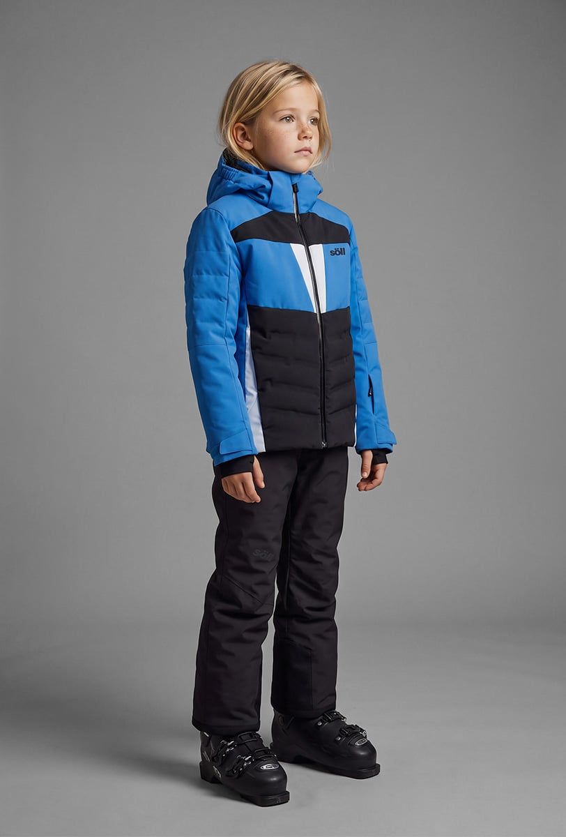 Chaqueta de esquí infantil Söll SYCLONE Blue – vista frontal - 2