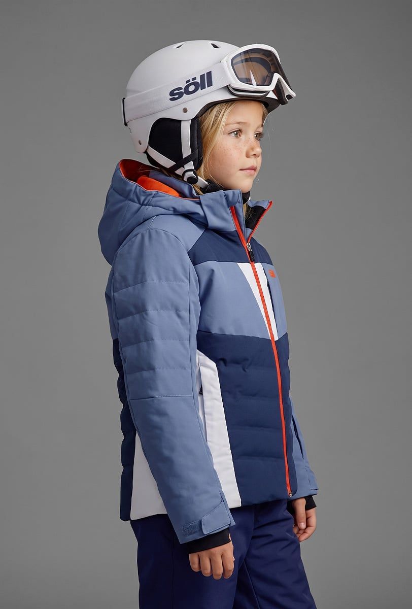 Chaqueta de esquí infantil Söll SYCLONE Moonlight Blue – vista lateral - 4