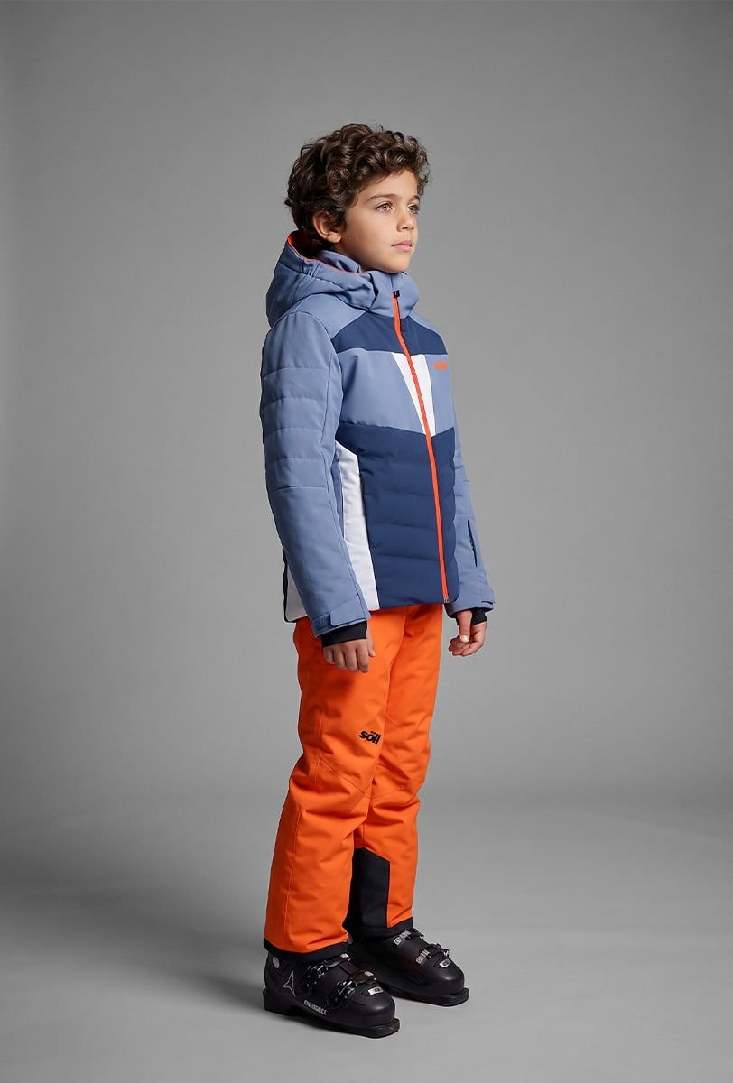 Chaqueta de esquí infantil Söll SYCLONE Moonlight Blue – vista lateral - 5