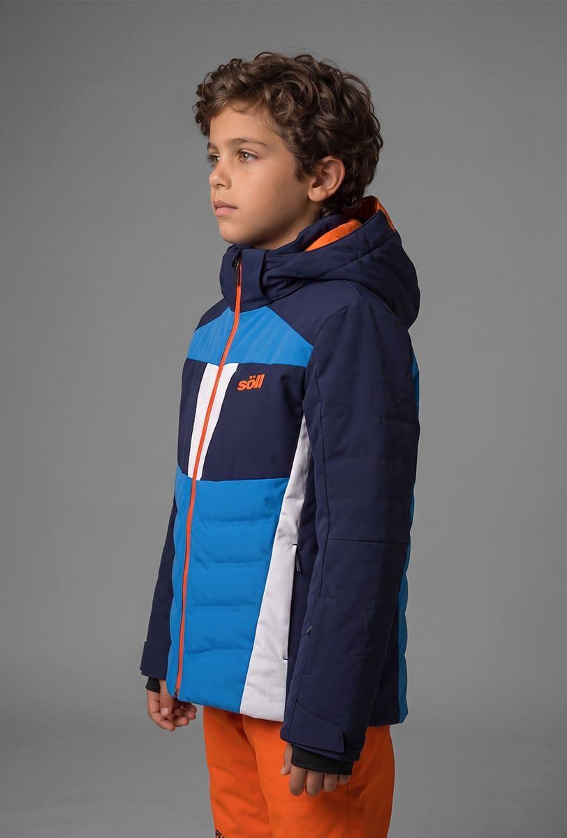 Chaqueta de esquí infantil Söll SYCLONE Navy – vista lateral - 4