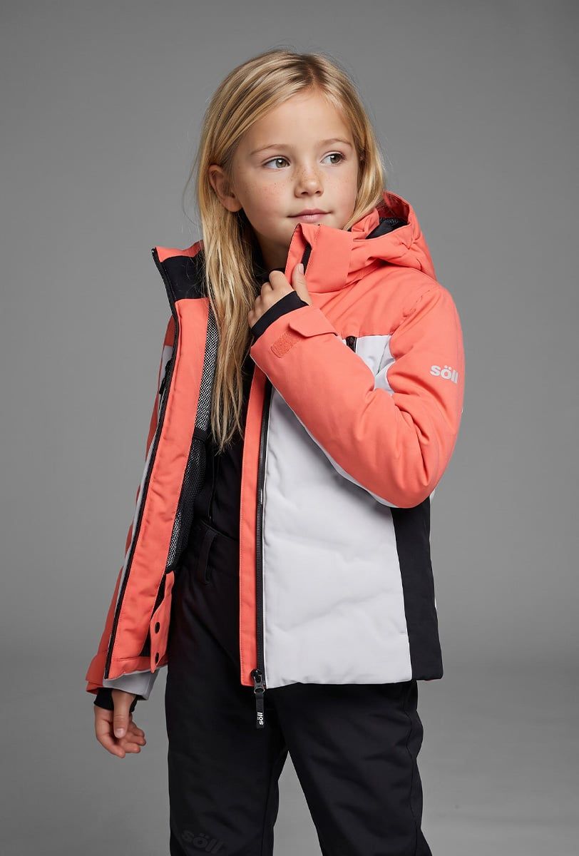 Chaqueta de esquí infantil Söll TYPHOON II Coral - 1