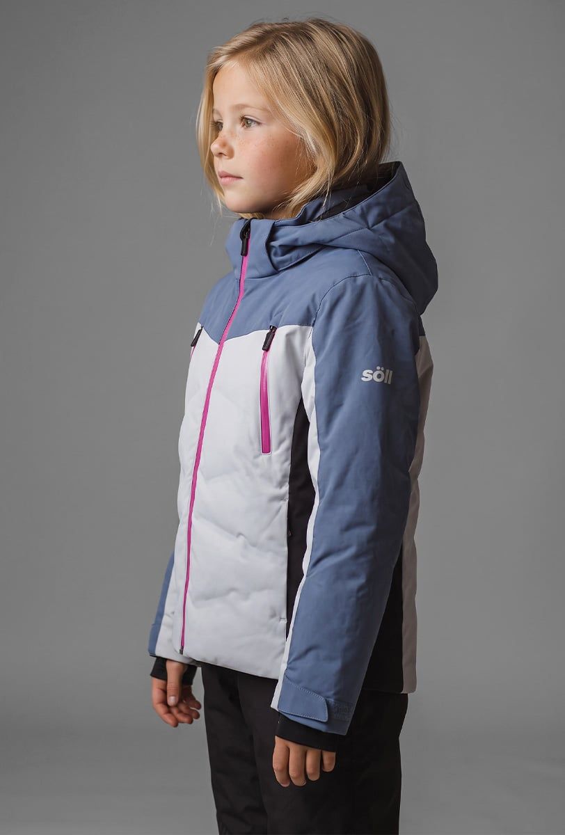 Chaqueta de esquí infantil Söll TYPHOON II Moonlight Blue – vista lateral - 2