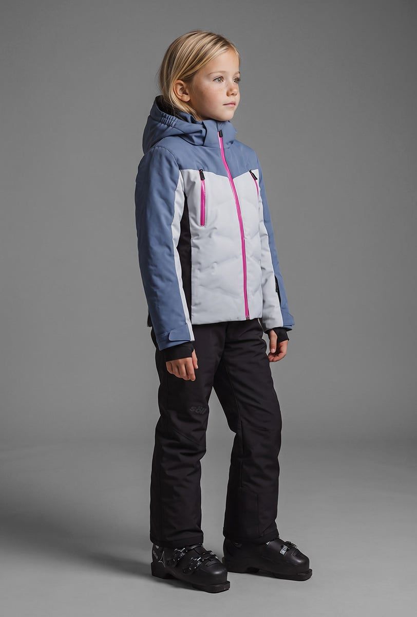Chaqueta de esquí infantil Söll TYPHOON II Moonlight Blue – vista frontal - 3