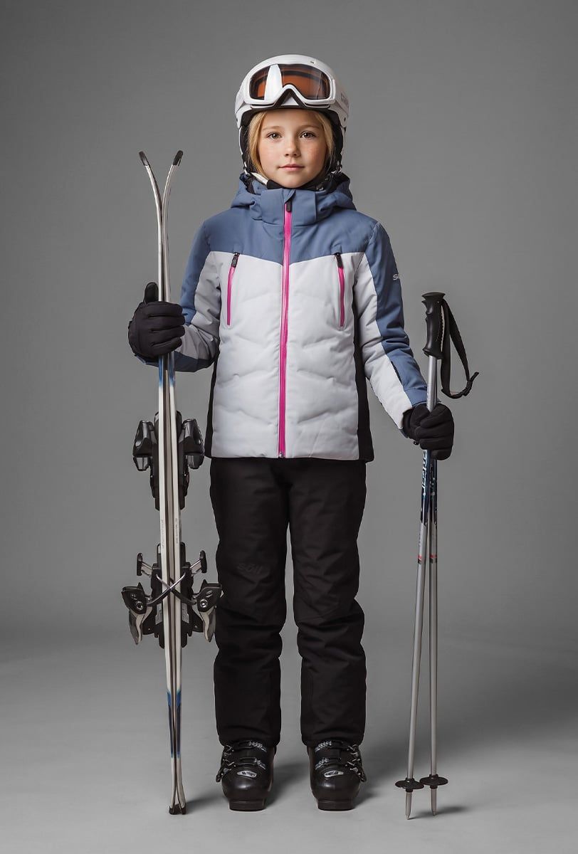 Chaqueta de esquí infantil Söll TYPHOON II Moonlight Blue – con esquís - 4