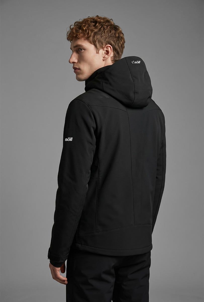 Chaqueta de esquí para hombre Söll RADIUM Caviar Black – vista trasera - 4