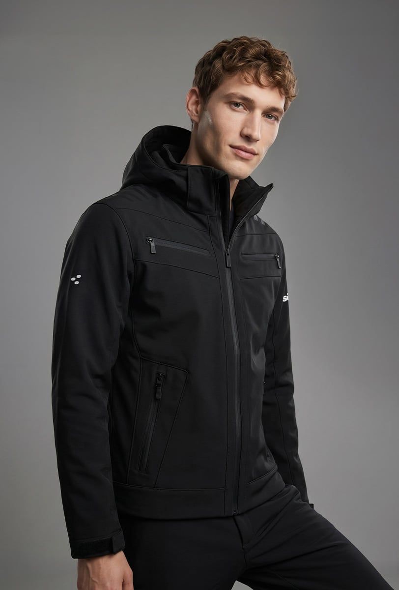 Chaqueta de esquí para hombre Söll RADIUM Caviar Black – primer plano - 6