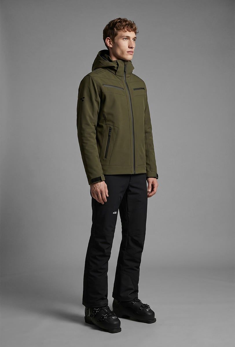 Chaqueta de esquí para hombre Söll RADIUM Dark Olive – vista frontal - 2