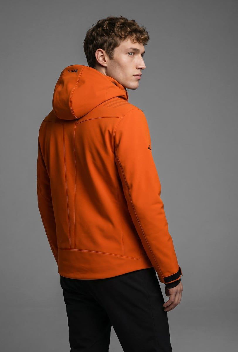 Chaqueta de esquí para hombre Söll RADIUM Gold Flame – vista trasera - 3