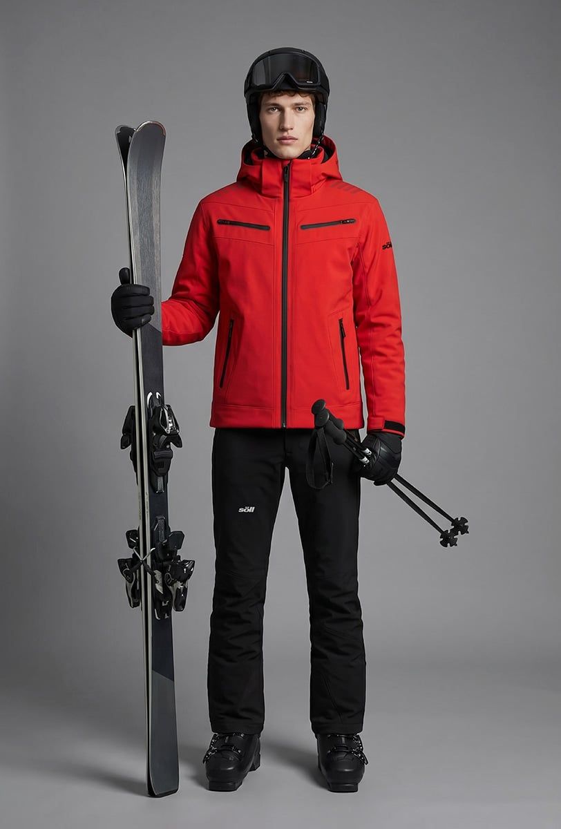 Chaqueta de esquí para hombre Söll RADIUM Red - 1