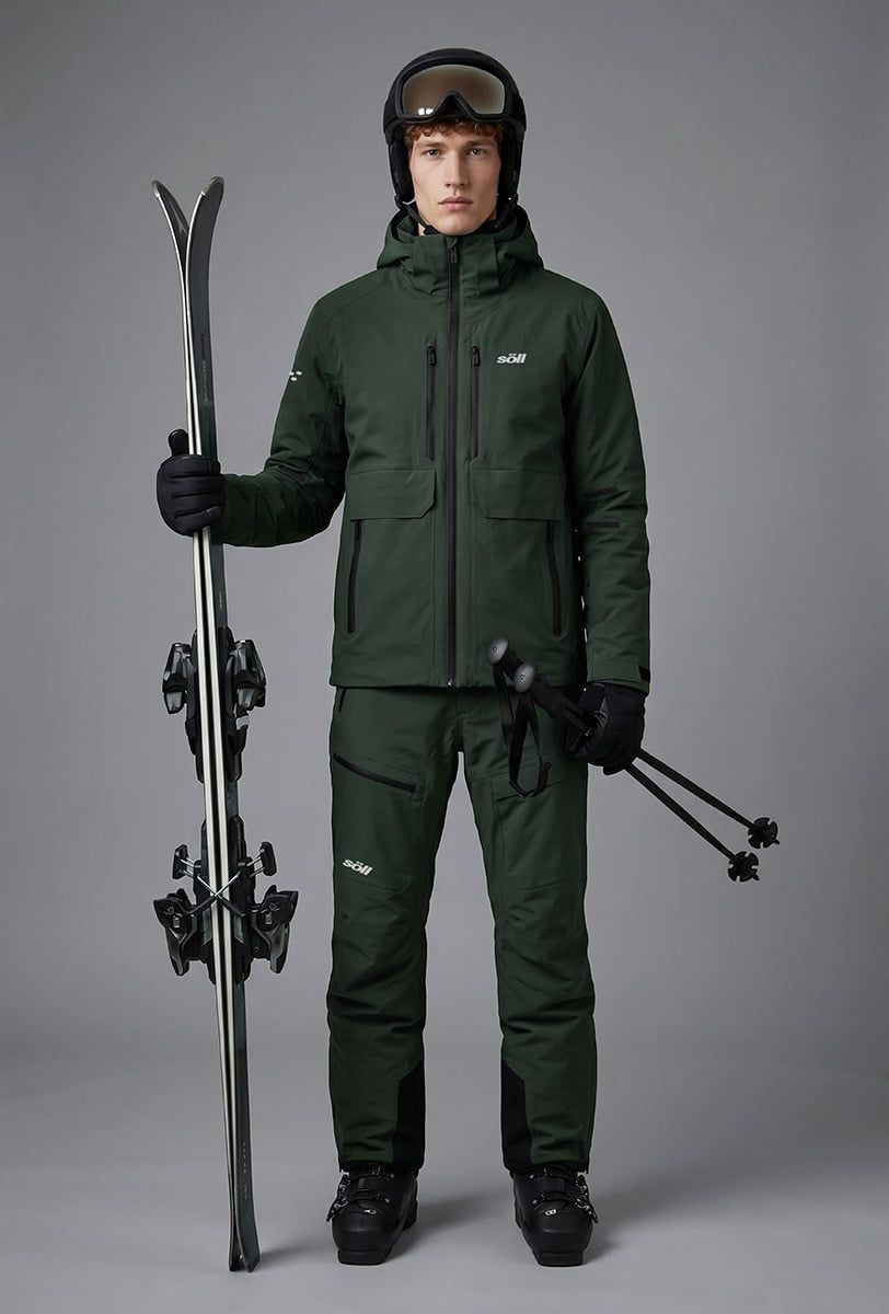 Chaqueta de esquí para hombre Söll RAPTOR Deep Moss - 1