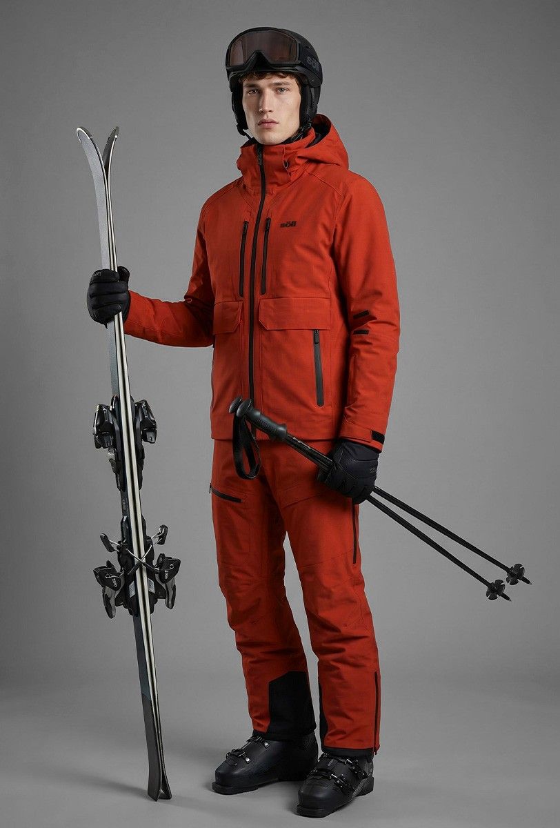 Chaqueta de esqui  para hombre so ll raptor lava red   con esqui s - 4