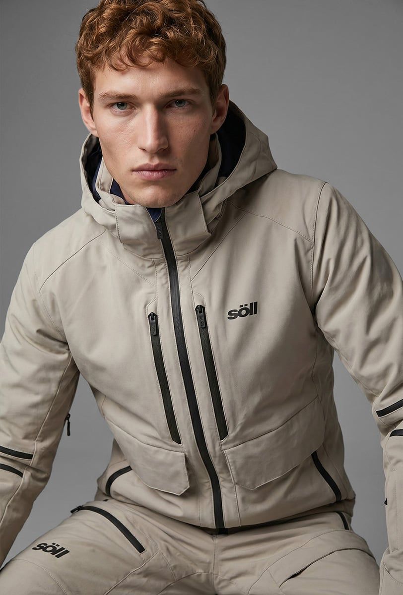 Chaqueta de esquí para hombre Söll RAPTOR Sand - 1
