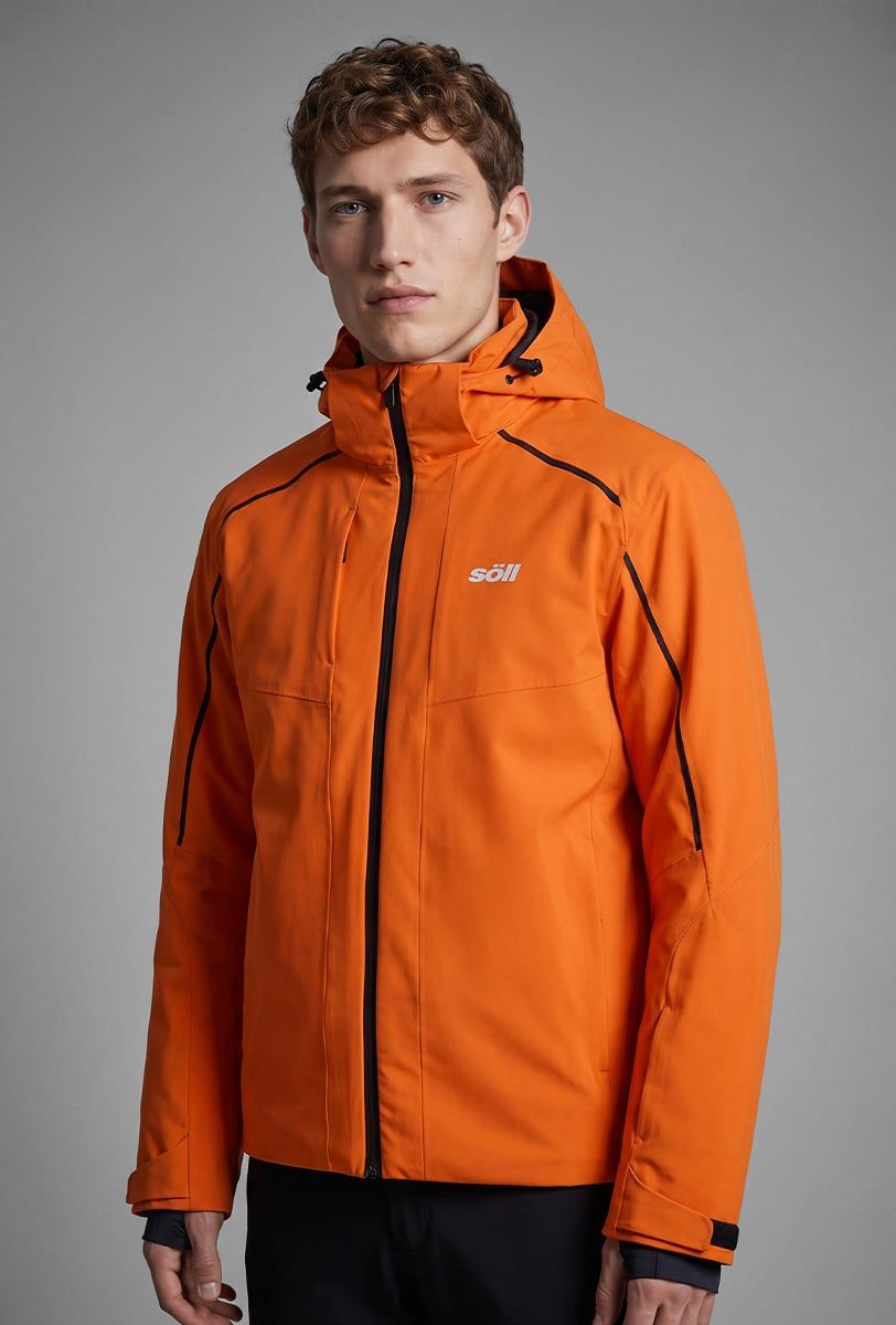 Chaqueta de esquí para hombre Söll RASCH Orange - 1