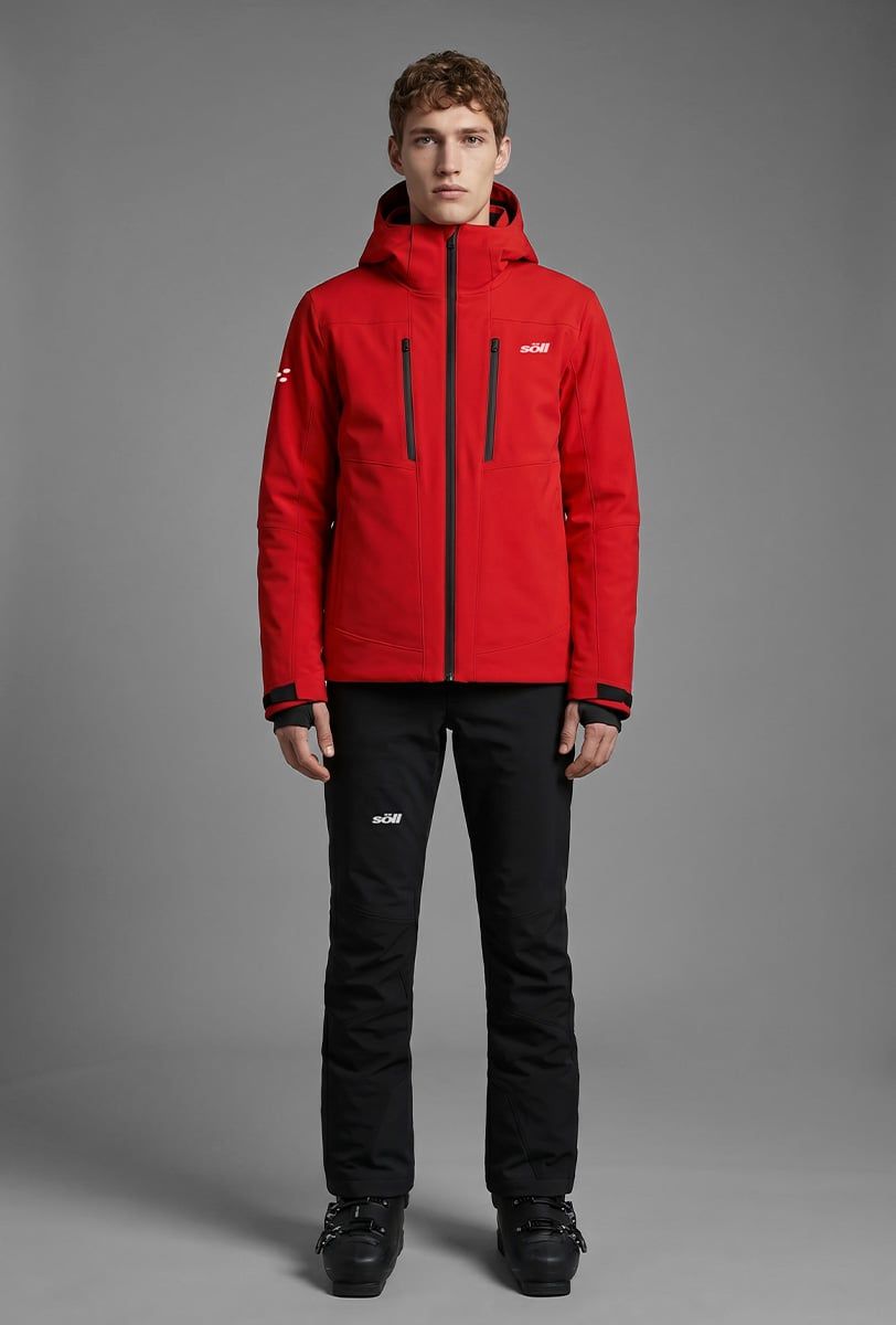 Chaqueta de esquí para hombre Söll STORM Red - 1