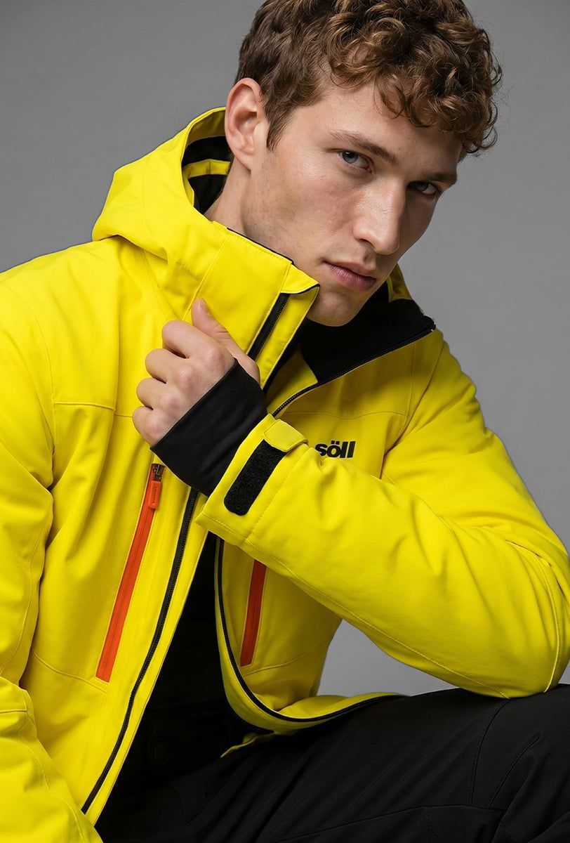 Chaqueta de esquí para hombre Söll STORM Yellow - 1