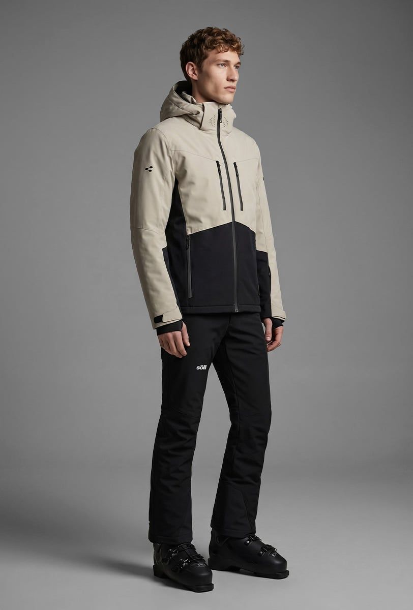 Chaqueta de esquí para hombre Söll SUMMIT Sand - 1