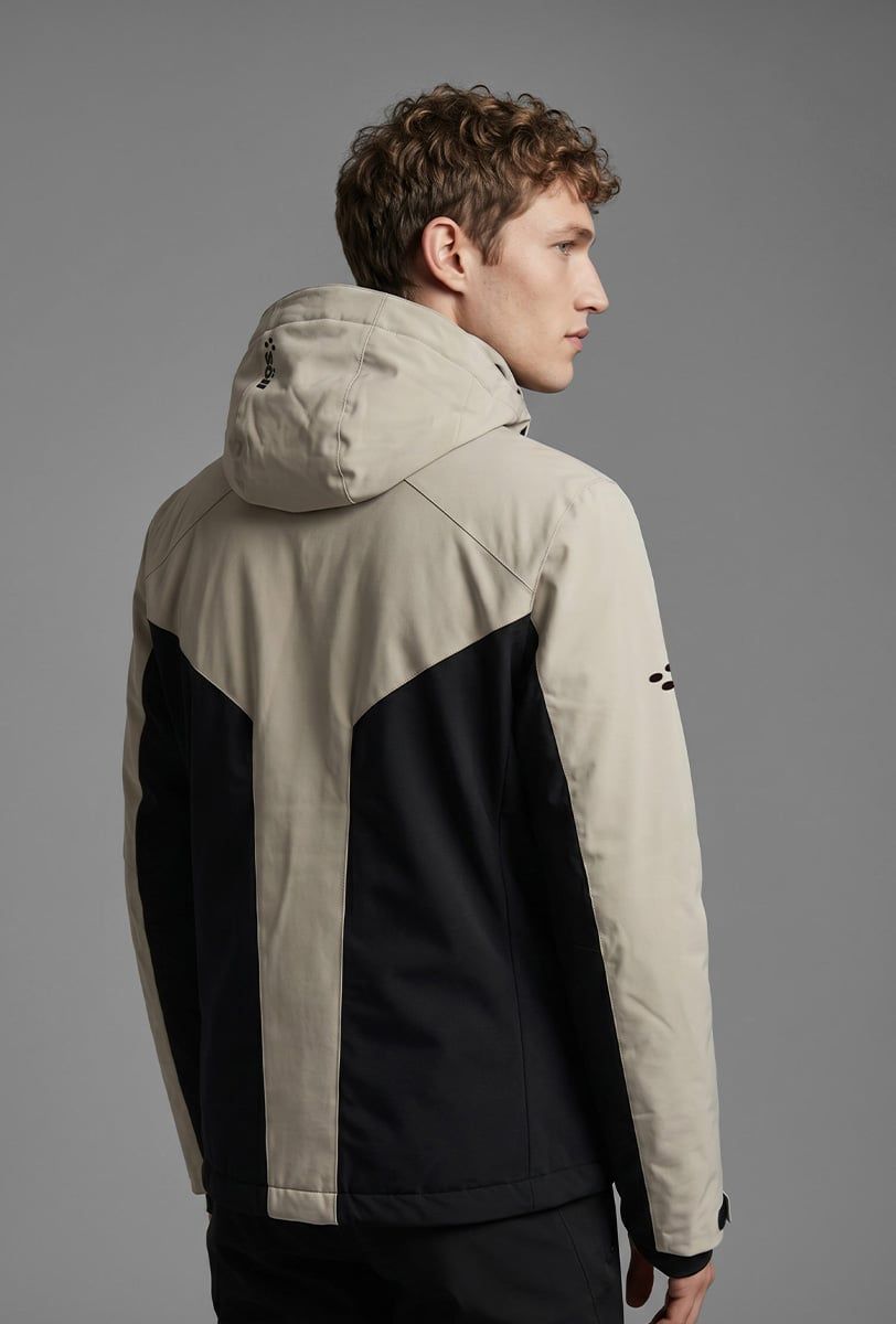 Chaqueta de esquí para hombre Söll SUMMIT Sand – vista trasera - 3