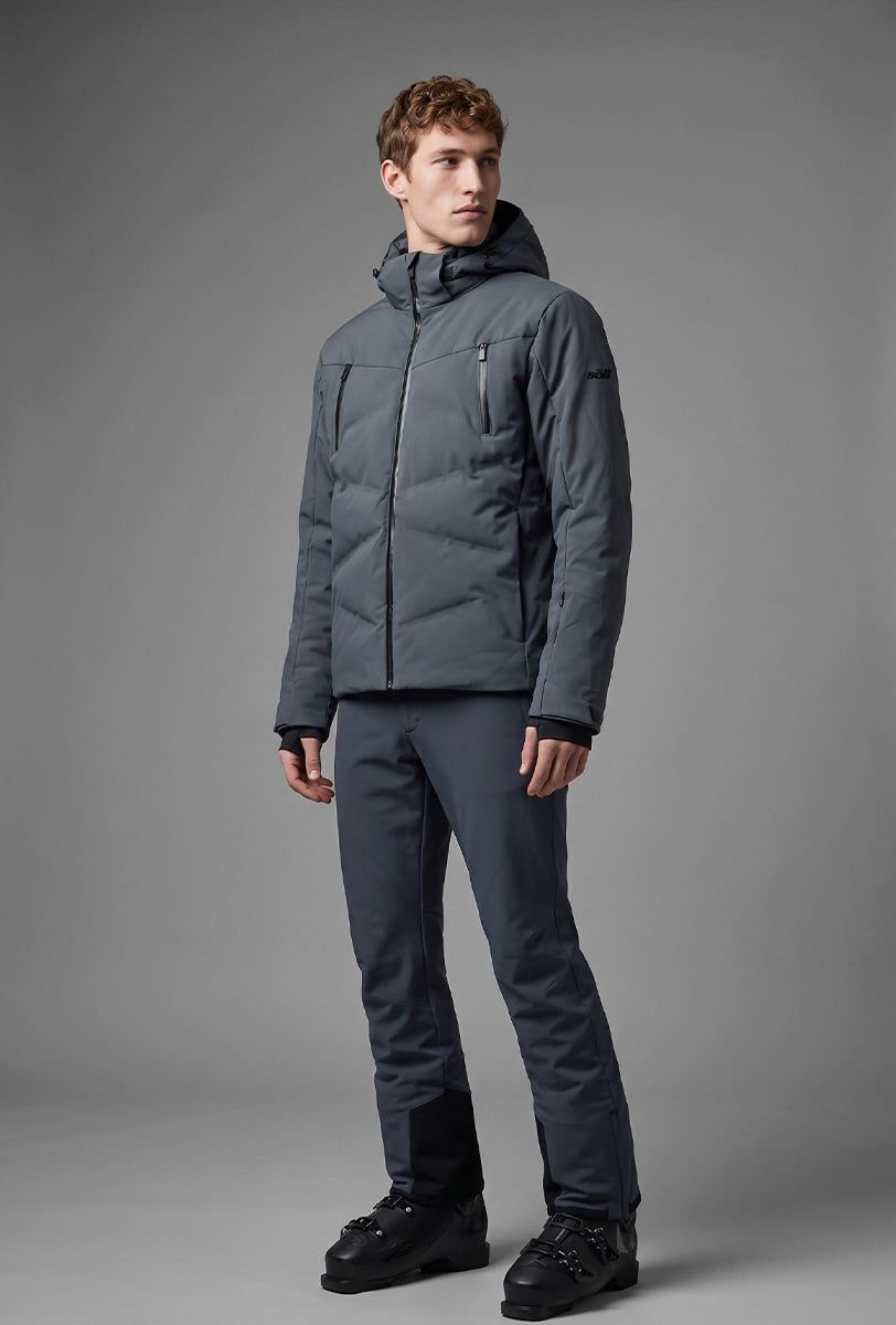 Chaqueta de esquí para hombre Söll TYPHOON II Dark Grey – primer plano - 2