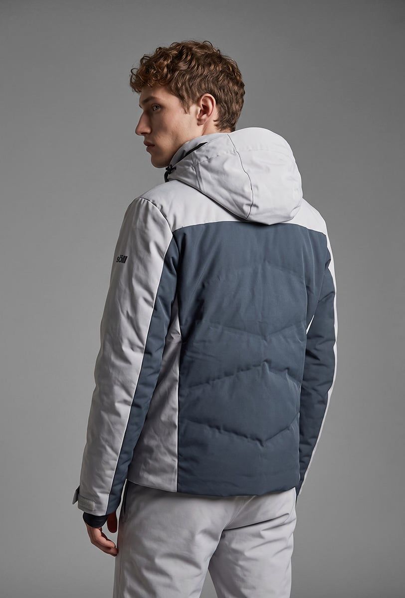 Chaqueta de esquí para hombre Söll TYPHOON II Light Grey – detalle 1 - 3