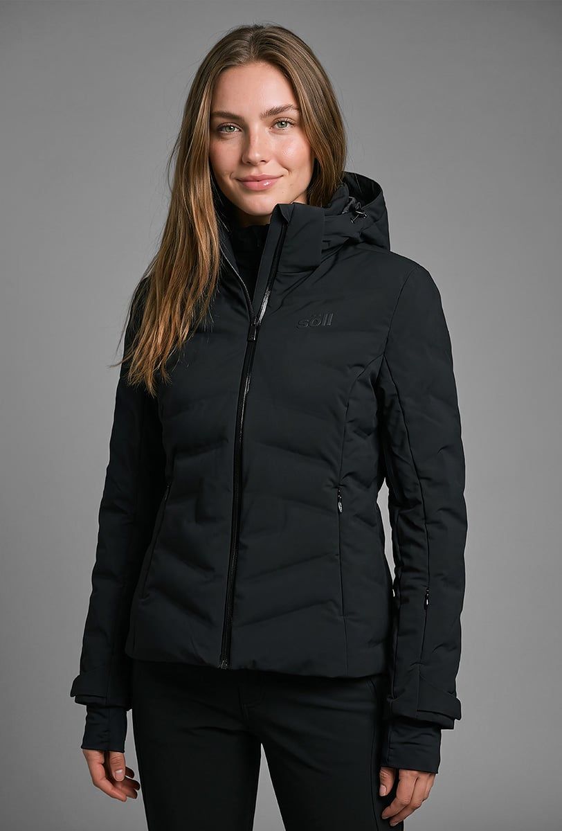 Chaqueta de esquí mujer Söll ABSOLUTE Black - 1