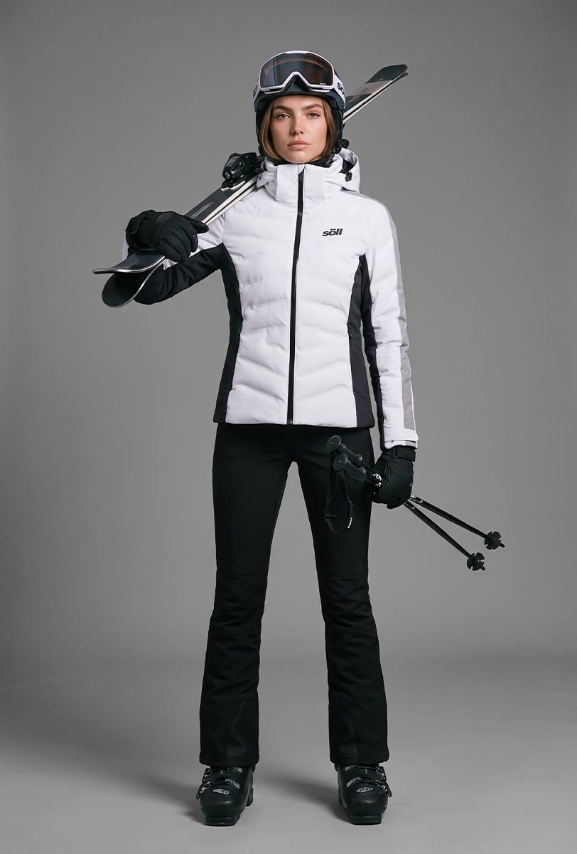 Chaqueta de esquí mujer Söll ABSOLUTE White - 1