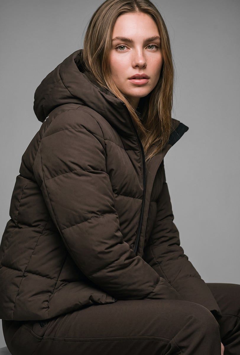 Chaqueta de esquí para mujer Söll AURA Chocolate – primer plano - 2