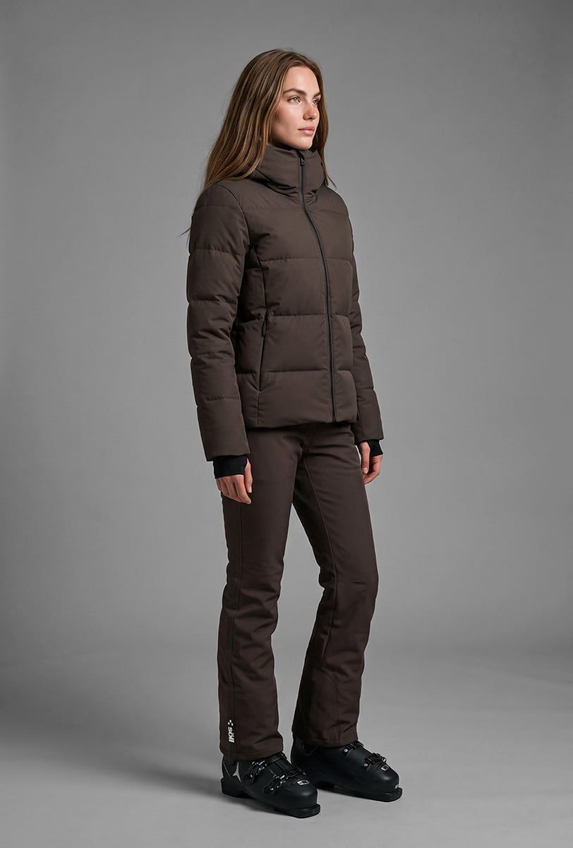 Chaqueta de esquí para mujer Söll AURA Chocolate – vista frontal - 3