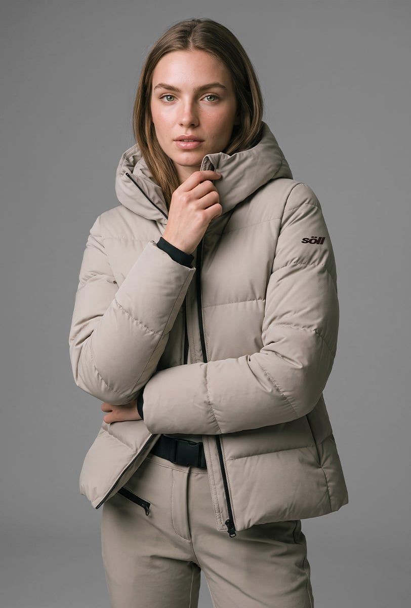 Chaqueta de esquí para mujer Söll AURA Sand - 1