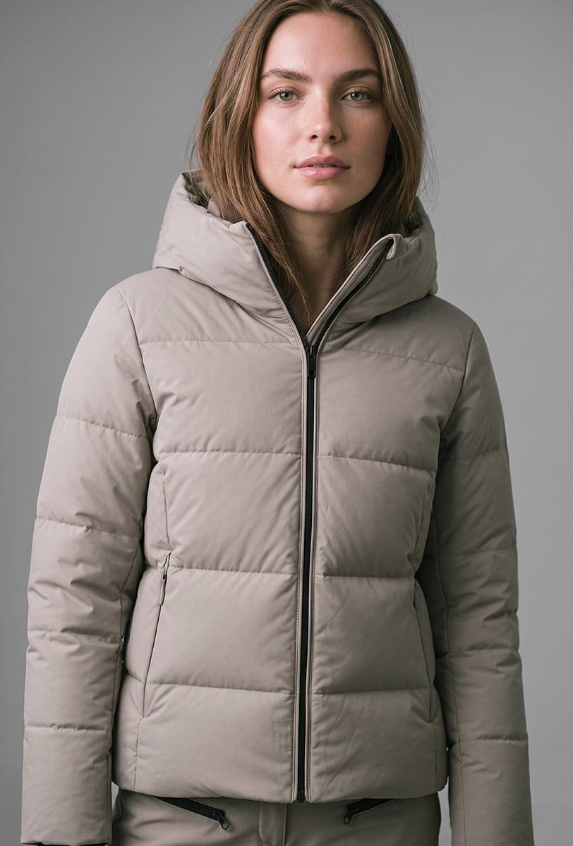 Chaqueta de esquí para mujer Söll AURA Sand – primer plano - 3
