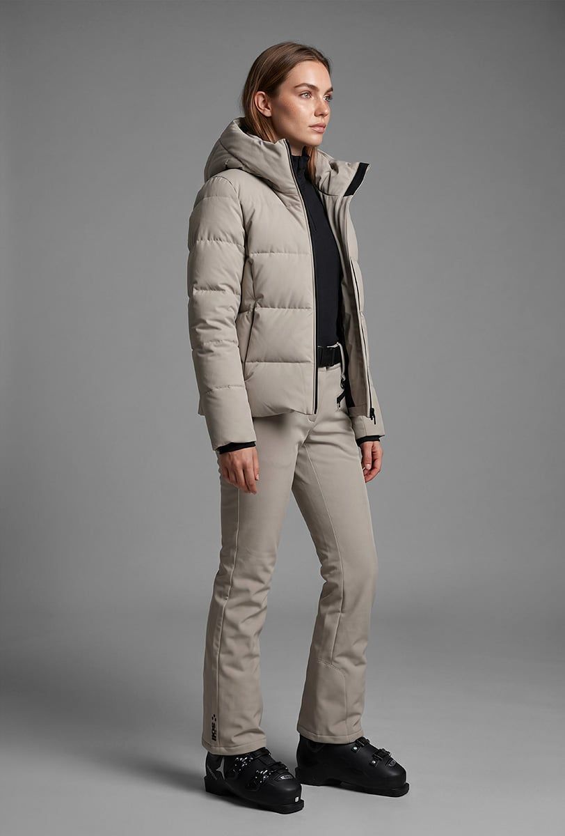Chaqueta de esquí para mujer Söll AURA Sand – vista frontal - 7