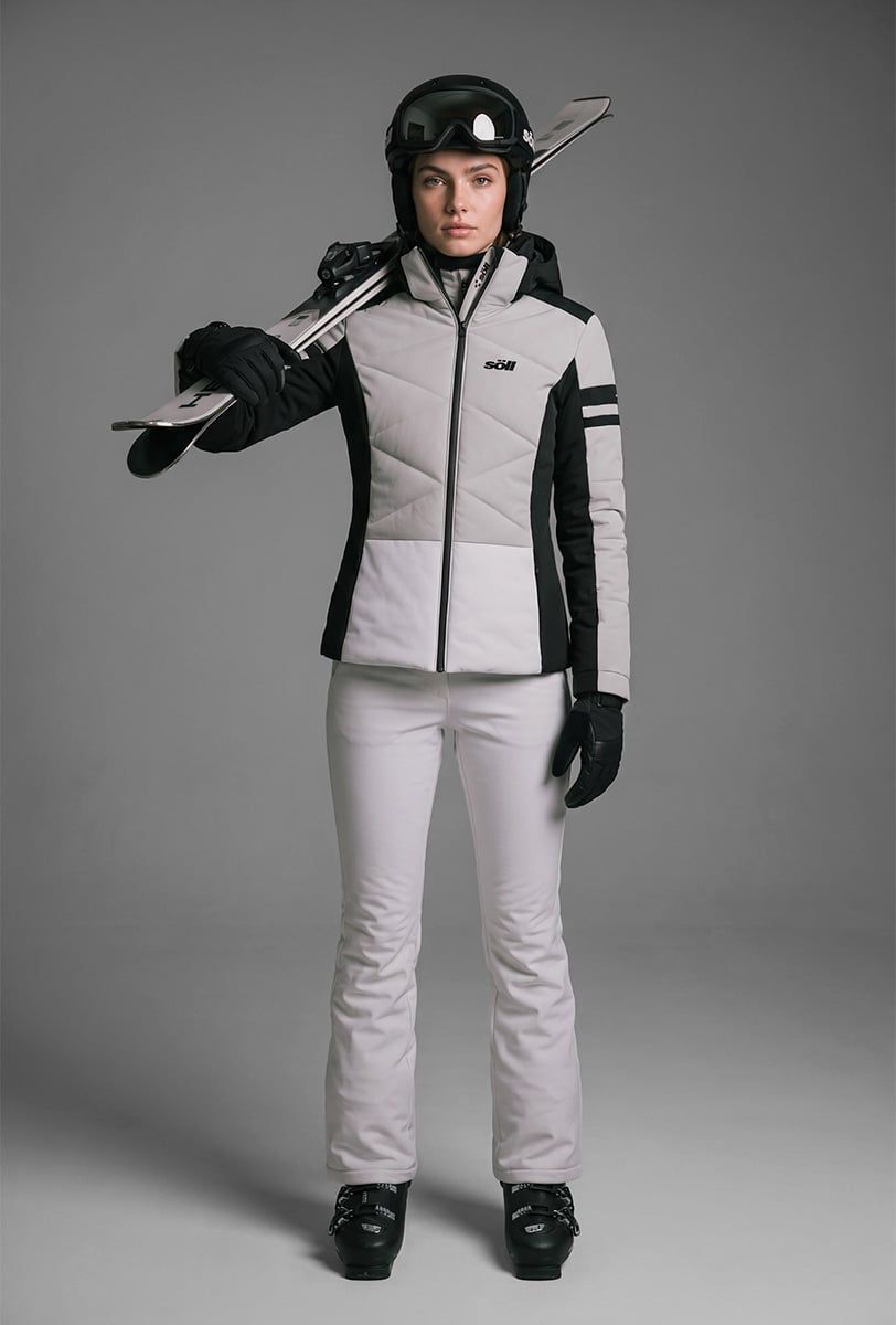 Chaqueta de esquí para mujer Söll ELECTRA Pearl – con esquís - 2