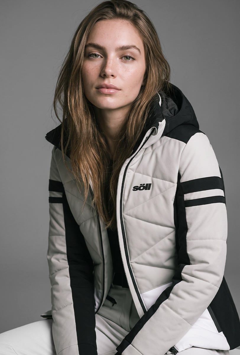 Chaqueta de esquí para mujer Söll ELECTRA Pearl – primer plano - 3