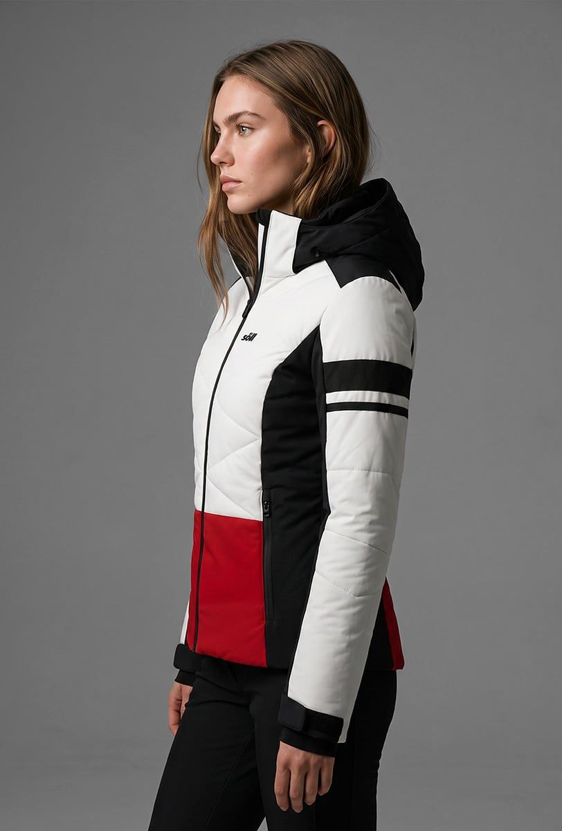 Chaqueta de esquí para mujer Söll ELECTRA White – vista lateral - 3