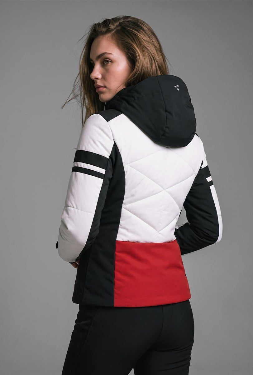 Chaqueta de esquí para mujer Söll ELECTRA White – vista trasera - 4