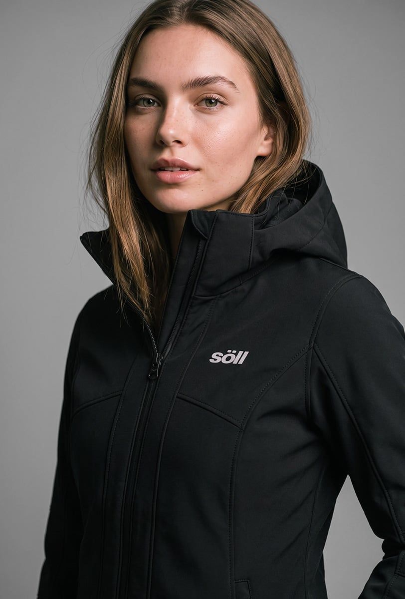 Chaqueta de esquí para mujer Söll LOLA Caviar Black – primer plano - 2
