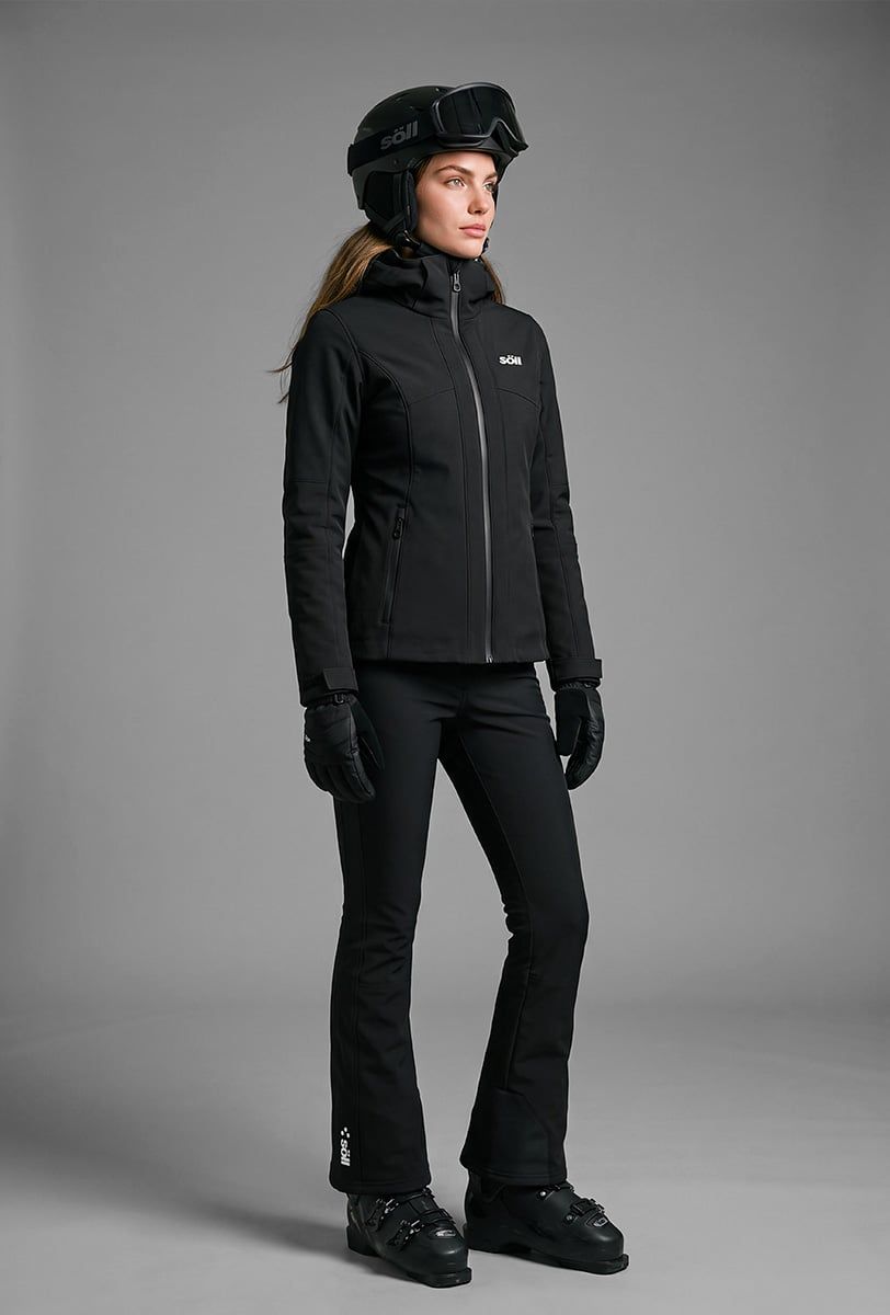 Chaqueta de esquí para mujer Söll LOLA Caviar Black – vista frontal - 3