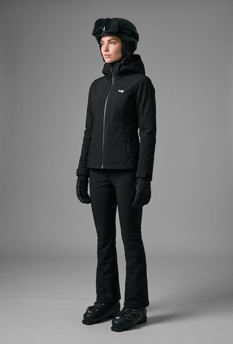 Chaqueta de esquí para mujer Söll LOLA Caviar Black – vista frontal - 5
