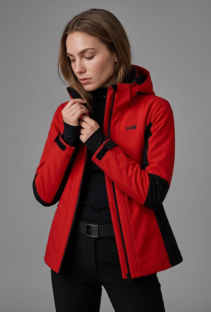 Chaqueta de esquí para mujer Söll LOLA Red - 1